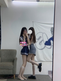 南部雙飛學生組合（可單約）    水手服：曼迪 157-45-C-19歲   牛仔裙：尤娜 158-47-D